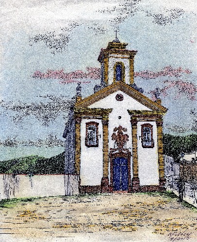 Merces de Cima Church. Ouro Preto,Brazil.
