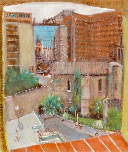 View from the Hotel Cortés, Barcelona 070208