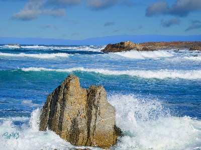 Rollers - Asilomar State Park, Carmel, California - Canvas Giclee