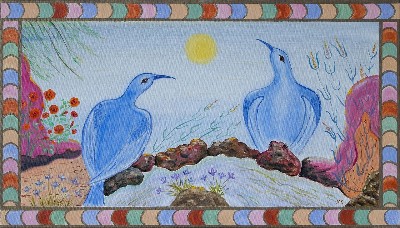Blue orioles