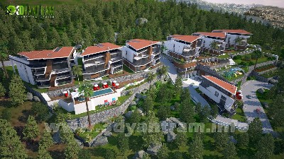 3D Exterior Rendering View Singapore  